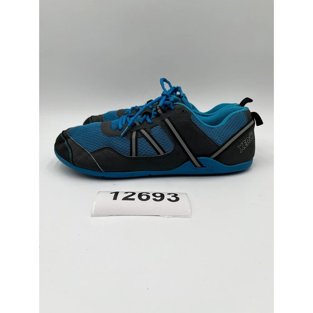 Xero Shoes Prio F190615W Running Sneakers Mens 12 Imperial Blue Black Lace Up